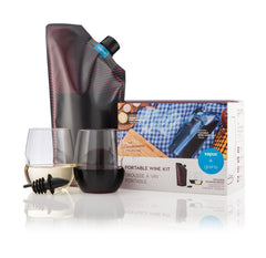 Wandervino Vintage Wine Flask Set